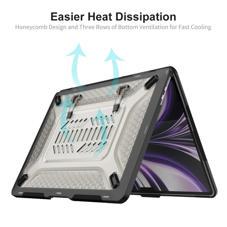 For MacBook Air 13.6 2022/2024  A2681 (M2) / A3113  (M3) ENKAY Hat-Prince 3 in 1 Protective Bracket  Case Cover Hard Shell with TPU Keyboard Film / Anti-dust Plugs, Version:EU(Black) - free shipping - PMC TechLife - Order now!
