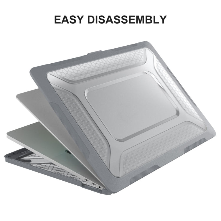 For MacBook Pro 16 A2141 ENKAY Hat-Prince 3 in 1 Protective Bracket  Case Cover Hard Shell with TPU Keyboard Film / Anti-dust Plugs, Version:US(Grey) - MacBook Pro Cases by ENKAY | Online Shopping South Africa | PMC TechLife | Buy Now Pay Later Mobicred