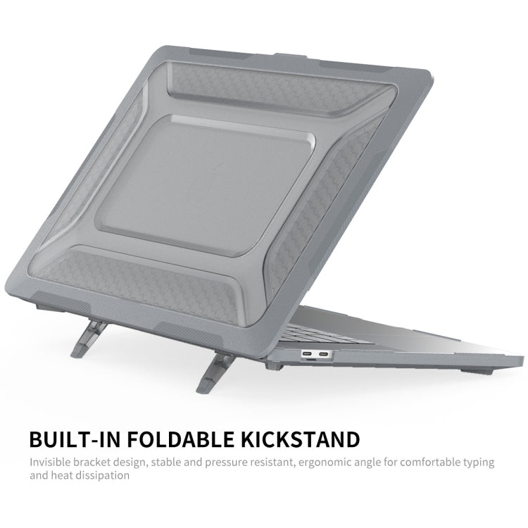 For MacBook Pro 16 A2141 ENKAY Hat-Prince 3 in 1 Protective Bracket  Case Cover Hard Shell with TPU Keyboard Film / Anti-dust Plugs, Version:US(Grey) - MacBook Pro Cases by ENKAY | Online Shopping South Africa | PMC TechLife | Buy Now Pay Later Mobicred