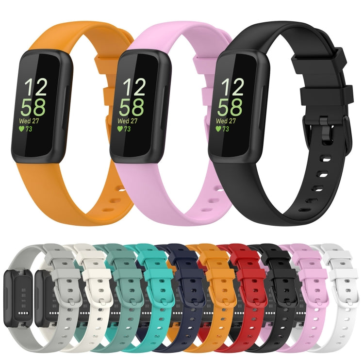 For Fitbit Inspire 3 Solid Color Silicone Watch Band, Size:L(Purple) - free shipping - PMC TechLife - Order now!