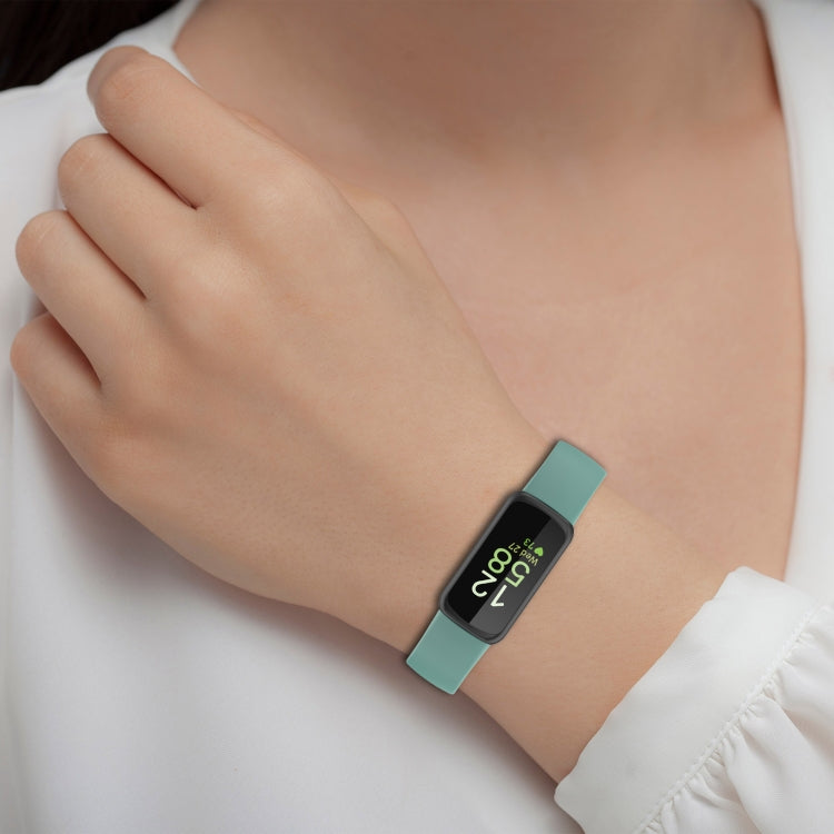 For Fitbit Inspire 3 Solid Color Silicone Watch Band, Size:L(Purple) - free shipping - PMC TechLife - Order now!