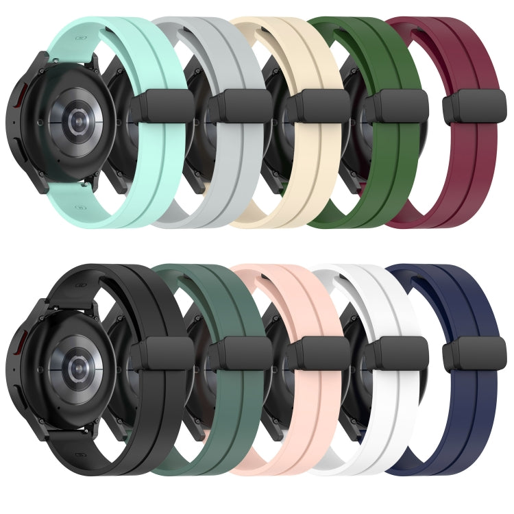 For Amazfit GTR 4 22mm Solid Color Magnetic Clasp Silicone Watch Band(Teal) - free shipping - PMC TechLife - Order now!