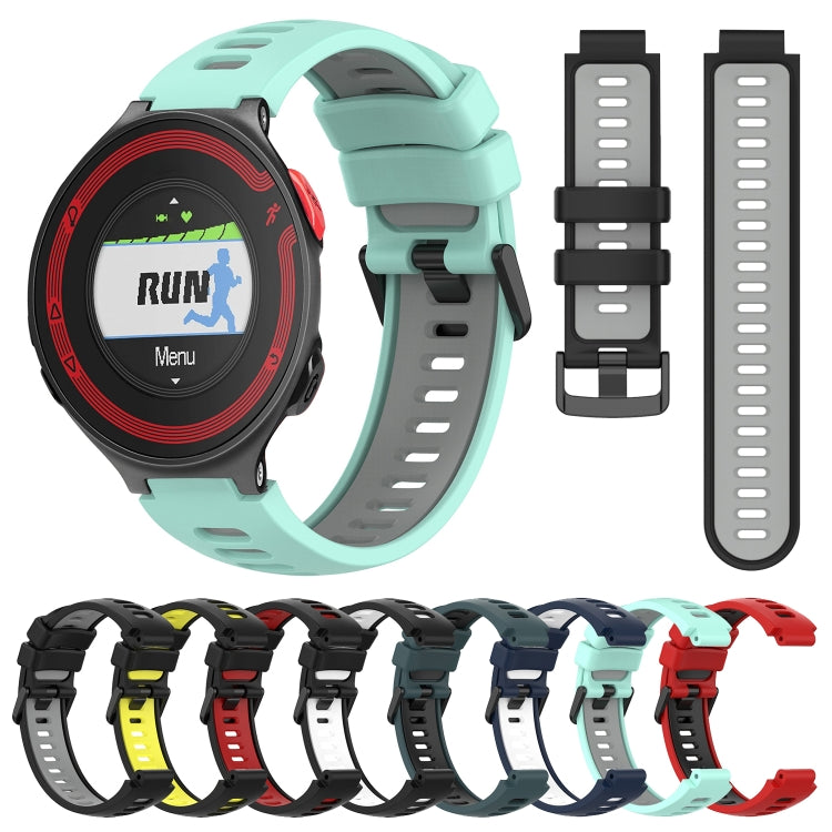 Compatible with Garmin Compatible witherunner 220 Two-Color Silicone Watch Band(Midnight Blue + White) - free shipping - PMC TechLife - Order now!