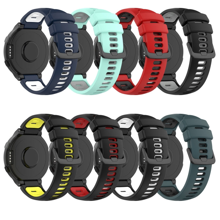 Compatible with Garmin Approach S6 Two-Color Silicone Watch Band(Black+Grey) - free shipping - PMC TechLife - Order now!
