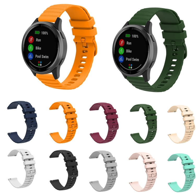 For Xiaomi MI Watch S1 22mm Wavy Dot Pattern Solid Color Silicone Watch Band(Beige) - Watch Bands by PMC TechLife | Online Shopping South Africa | PMC TechLife | Buy Now Pay Later Mobicred