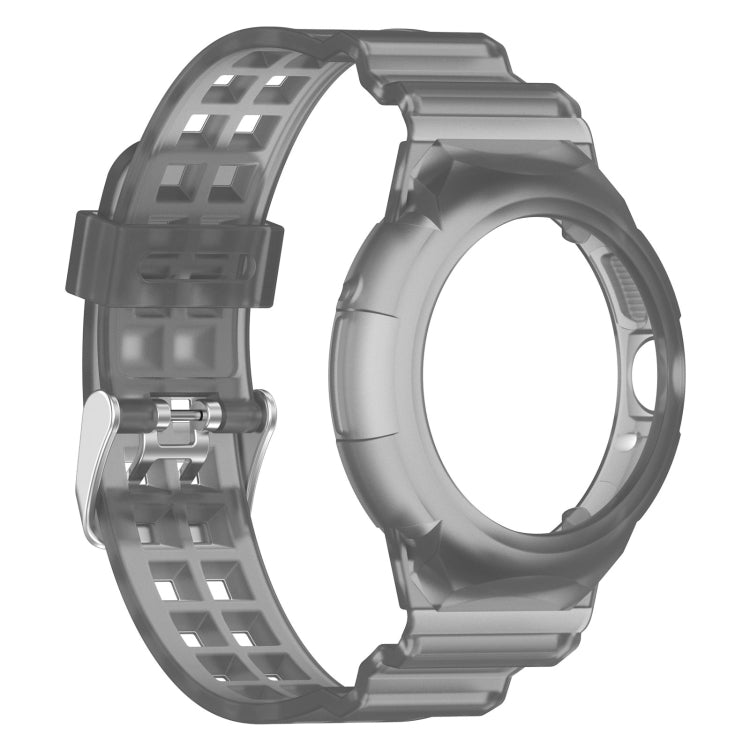 For Google Pixel Watch Integrated Fully Enclosed Silicone Watch Band(Transparent Black) - free shipping - PMC TechLife - Order now!