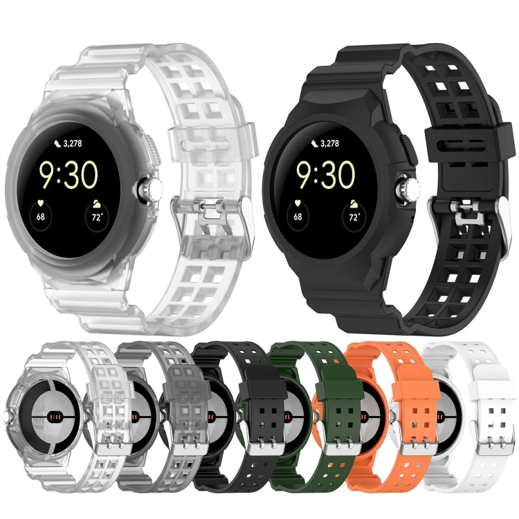 For Google Pixel Watch Integrated Fully Enclosed Silicone Watch Band(Black) - free shipping - PMC TechLife - Order now!