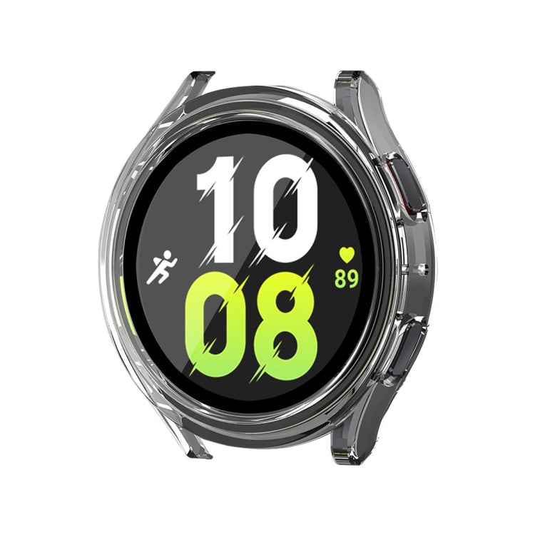 For Samsung Galaxy Watch4/5 40mm ENKAY Hat-Prince Waterproof Full Coverage PC Frame + 9H Tempered Glass Case(Transparent) - Watch Cases by ENKAY | Online Shopping South Africa | PMC TechLife | Buy Now Pay Later Mobicred