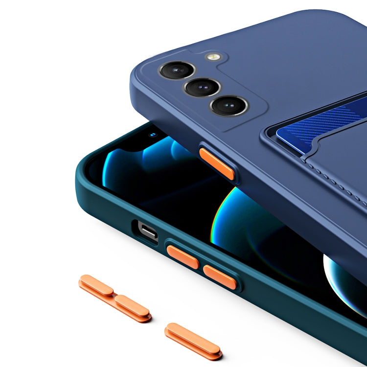 For Samsung Galaxy A54 5G Skin Feel Card TPU Contrast Color Button Phone Case(Black) - Galaxy Phone Cases by PMC TechLife | Online Shopping South Africa | PMC TechLife