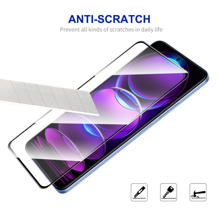 For Xiaomi Redmi Note 12 Pro+ 10pcs ENKAY Full Glue 0.26mm 9H 2.5D Tempered Glass Full Film - free shipping - PMC TechLife - Order now!