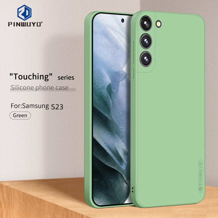 For Samsung Galaxy S23 5G PINWUYO Sense Series Liquid Silicone TPU Phone Case(Green) - free shipping - PMC TechLife - Order now!