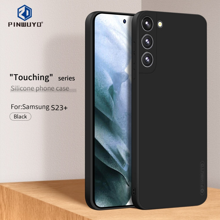For Samsung Galaxy S23+ 5G PINWUYO Sense Series Liquid Silicone TPU Phone Case(Black) - free shipping - PMC TechLife - Order now!