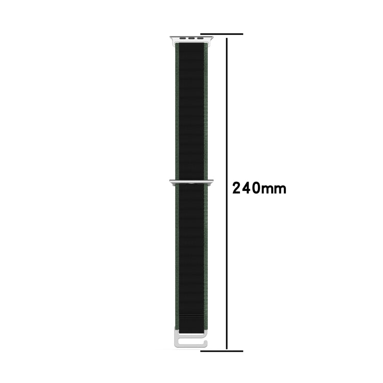 Double Color Nylon Watch Band For Apple Watch Series 8&7 45mm / SE 2&6&SE&5&4 44mm / 3&2&1 42mm(Black+Green) - free shipping - PMC TechLife - Order now!