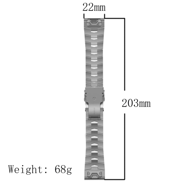 Compatible with Garmin EPIX Gen 2 22mm Titanium Alloy Quick Release Watch Band(Titanium Gray) - free shipping - PMC TechLife - Order now!