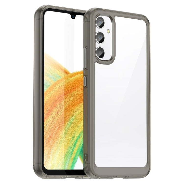 For Samsung Galaxy A34 5G Colorful Series Acrylic + TPU Phone Case(Transparent Grey) - free shipping - PMC TechLife - Order now!