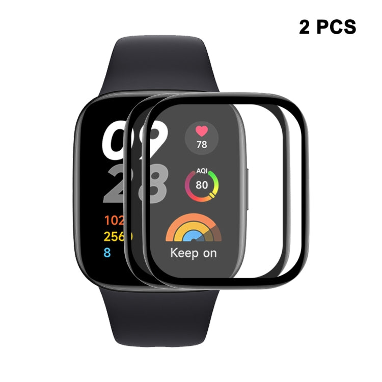 2 PCS For Redmi Watch 3 ENKAY 3D Full Coverage Soft PC Edge + PMMA HD Screen Protector Film - Screen Protector by ENKAY | Online Shopping South Africa | PMC TechLife | Buy Now Pay Later Mobicred