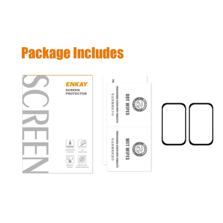 2 PCS For Redmi Smart Band 2 ENKAY Hat-Prince 3D Full Coverage Soft PC Edge + PMMA HD Screen Protector Film - free shipping - PMC TechLife - Order now!