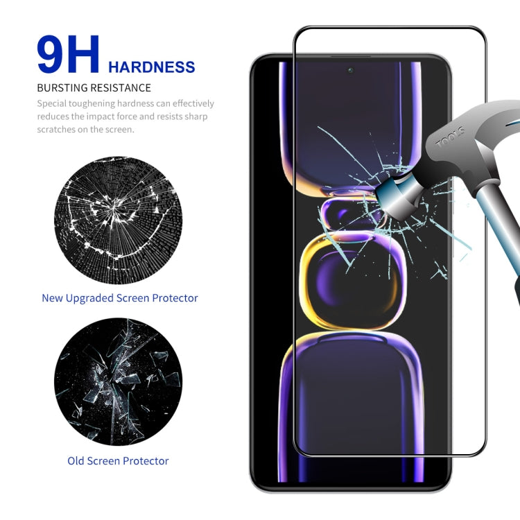 For Xiaomi Redmi K60E 10pcs ENKAY Hat-Prince Full Glue 0.26mm 9H 2.5D Tempered Glass Full Film - free shipping - PMC TechLife - Order now!