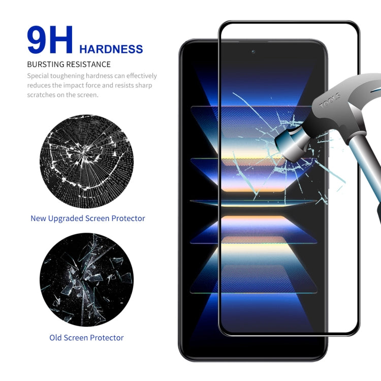For Xiaomi Redmi K60 / K60 Pro 10pcs ENKAY Hat-Prince Full Glue 0.26mm 9H 2.5D Tempered Glass Full Film -  by ENKAY | Online Shopping South Africa | PMC TechLife | Buy Now Pay Later Mobicred