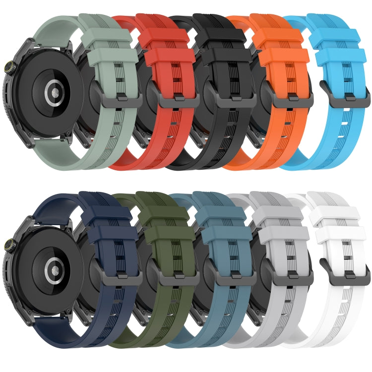 For Xiaomi MI Watch S1 Pro 22mm Concave Striped Slicone Watch Band(White) - free shipping - PMC TechLife - Order now!