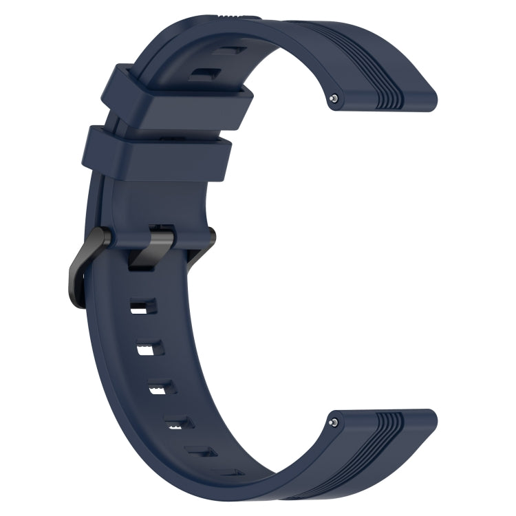 For Xiaomi MI Watch Sport 22mm Concave Striped Slicone Watch Band(Navy Blue) - free shipping - PMC TechLife - Order now!