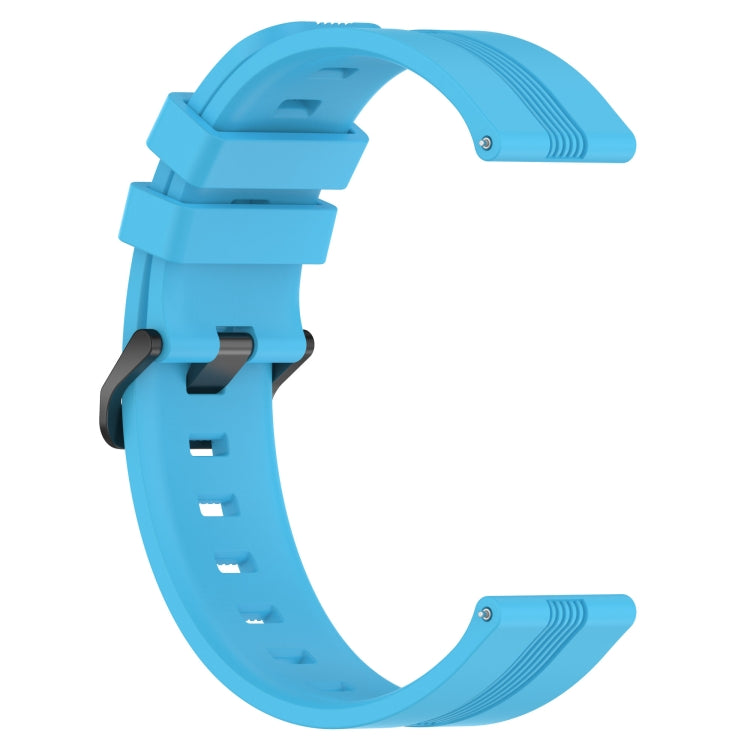 For Xiaomi MI Watch Color 22mm Concave Striped Slicone Watch Band(Sky Blue) - free shipping - PMC TechLife - Order now!