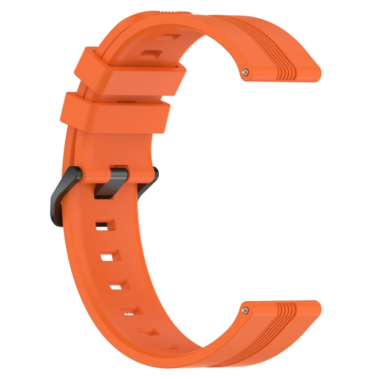 For Huawei Watch Buds 22mm Concave Striped Slicone Watch Band(Orange) - free shipping - PMC TechLife - Order now!