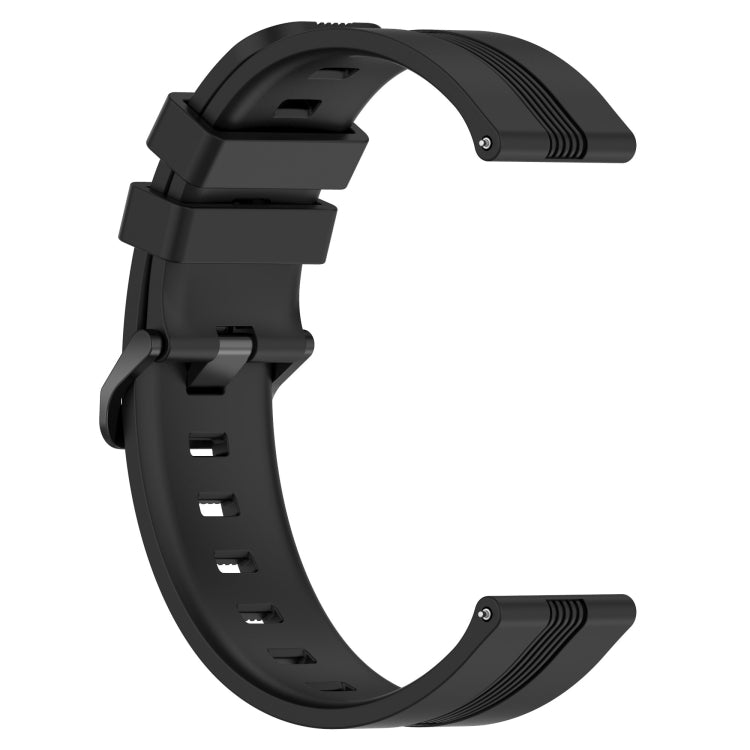 For Huawei GT2 Pro 22mm Concave Striped Slicone Watch Band(Black) - free shipping - PMC TechLife - Order now!