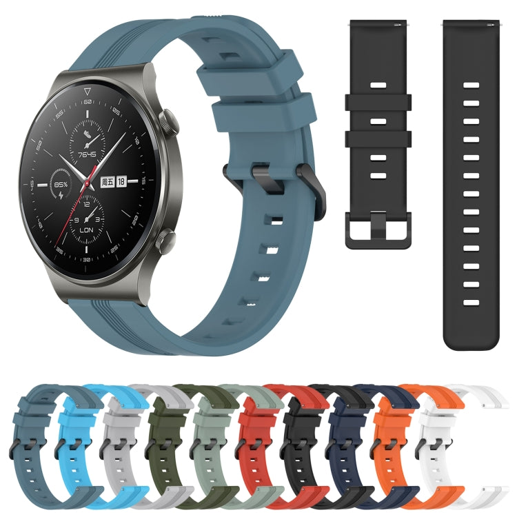 For Huawei GT2 Pro 22mm Concave Striped Slicone Watch Band(White) - free shipping - PMC TechLife - Order now!