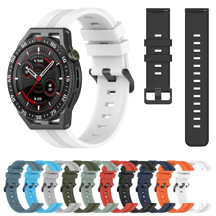 For Huawei Watch GT3 SE 22mm Concave Striped Slicone Watch Band(Navy Blue) - free shipping - PMC TechLife - Order now!