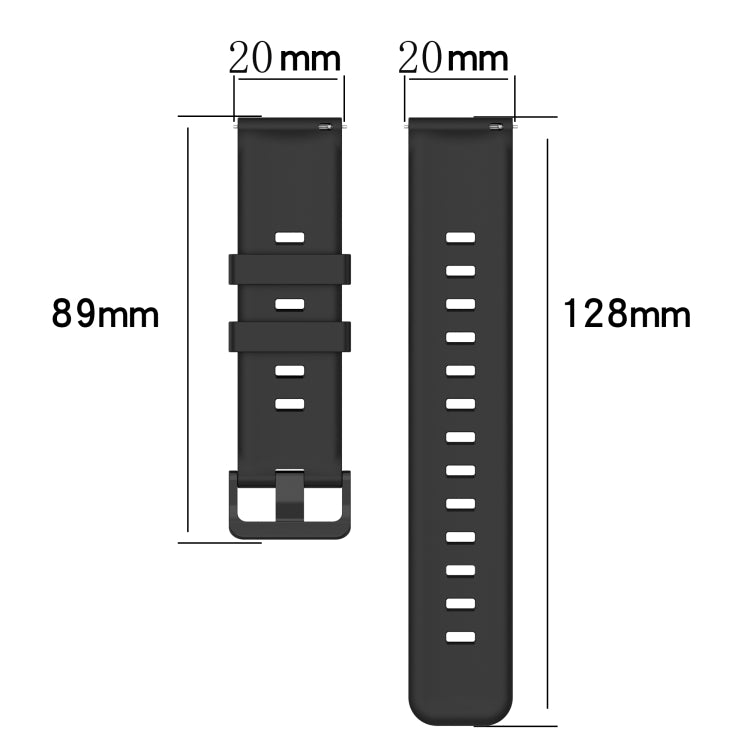 Compatible with Garmin Compatible witherunner 158 20mm Concave Striped Slicone Watch Band(Rock Cyan) - free shipping - PMC TechLife - Order now!