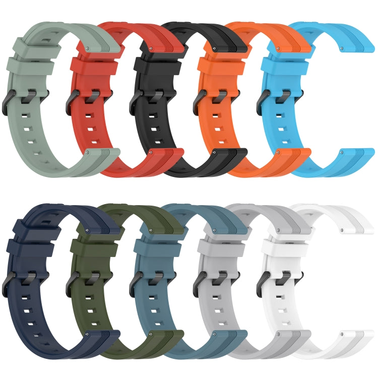 For Samsung Galaxy Watch5 Pro 45mm 20mm Concave Striped Slicone Watch Band(Grey) - free shipping - PMC TechLife - Order now!