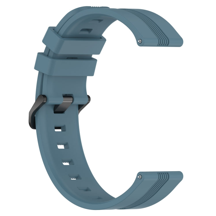 For Samsung Galaxy Watch4 44mm 20mm Concave Striped Slicone Watch Band(Rock Cyan) - free shipping - PMC TechLife - Order now!