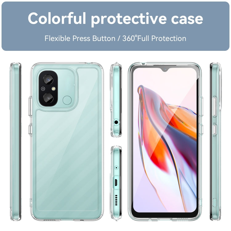 For Xiaomi Redmi 12C Colorful Series Acrylic + TPU Phone Case(Transparent) - free shipping - PMC TechLife - Order now!