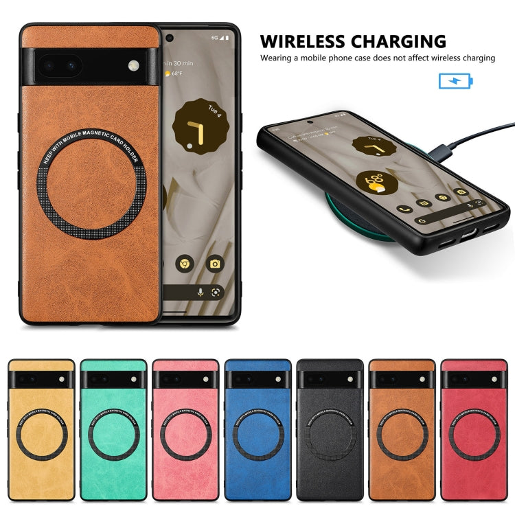 For Google Pixel 6A Solid Color Leather Phone Case(Red) - free shipping - PMC TechLife - Order now!