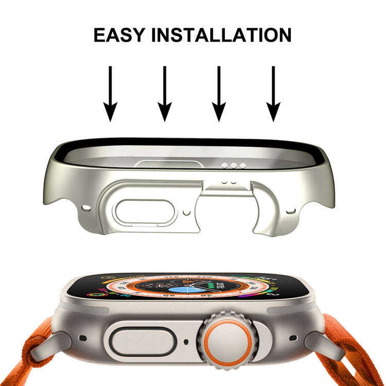 For Apple Watch Ultra / Ultra 2 49mm ENKAY Hat-Prince Waterproof Full Coverage PC Frame + 9H Tempered Glass Case(Transparent) - Watch Cases by ENKAY | Online Shopping South Africa | PMC TechLife | Buy Now Pay Later Mobicred