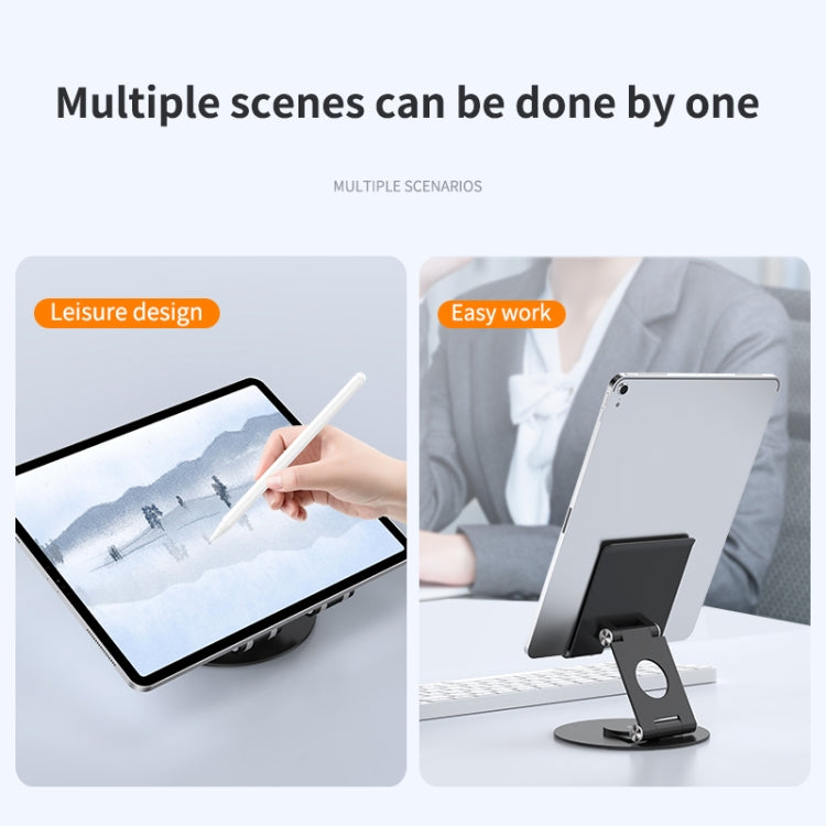 JUNSUNMAY 360 Degrees Rotating Foldable Laptop Desktop Holder Height / Angle Adjustable(Black) - free shipping - PMC TechLife - Order now!