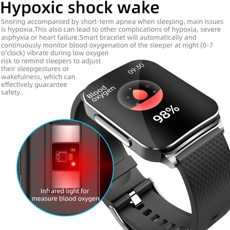 EP03 1.83 inch Color Screen Smart Watch,Support Heart Rate Monitoring / Blood Pressure Monitoring(Black) - free shipping - PMC TechLife - Order now!
