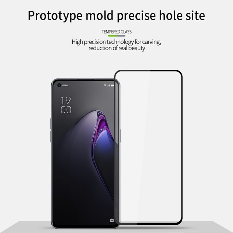 For OPPO Reno8 T 4G PINWUYO 9H 2.5D Full Screen Tempered Glass Film(Black) - OPPO Tempered Glass by PINWUYO | Online Shopping South Africa | PMC TechLife | Buy Now Pay Later Mobicred