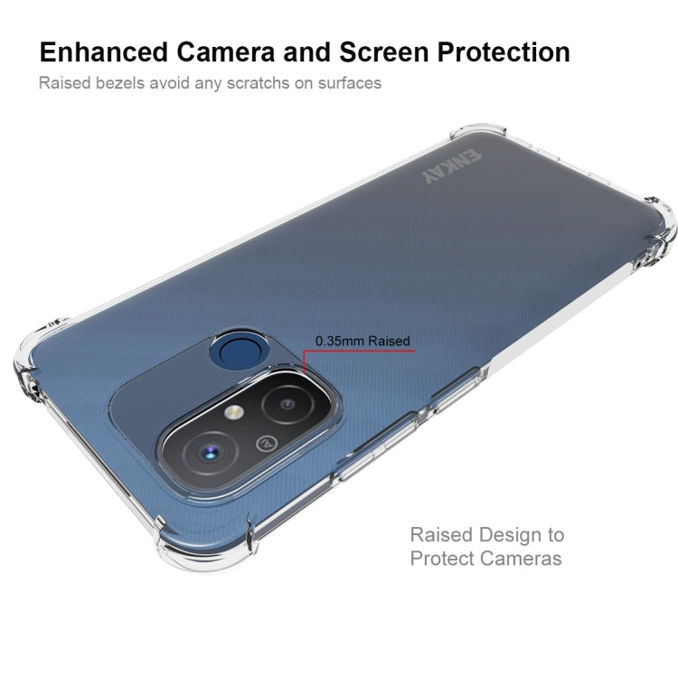 For Redmi 12C 4G ENKAY Hat-Prince Clear TPU Shockproof Phone Case - free shipping - PMC TechLife - Order now!