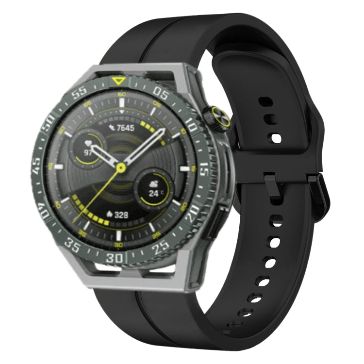 For Huawei Watch GT 3 SE 22mm Loop Silicone Watch Band(Black) - Watch Bands by PMC TechLife | Online Shopping South Africa | PMC TechLife | Buy Now Pay Later Mobicred