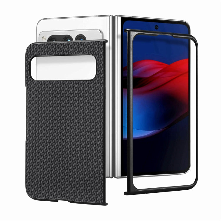 For Google Pixel Fold Carbon Fiber Texture Leather Back Cover Phone Case(Black) - free shipping - PMC TechLife - Order now!