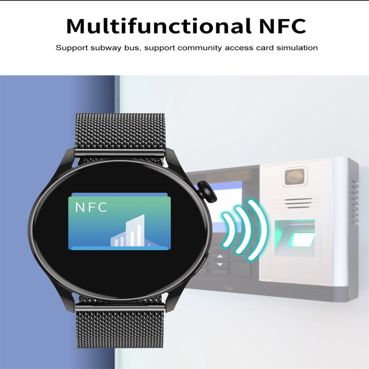 Q3 Max 1.36 inch Color Screen Smart Watch,Steel Strap,Support Heart Rate Monitoring / Blood Pressure Monitoring(Black) - free shipping - PMC TechLife - Order now!