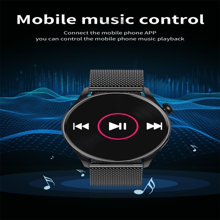 Q3 Max 1.36 inch Color Screen Smart Watch,Steel Strap,Support Heart Rate Monitoring / Blood Pressure Monitoring(Black) - free shipping - PMC TechLife - Order now!