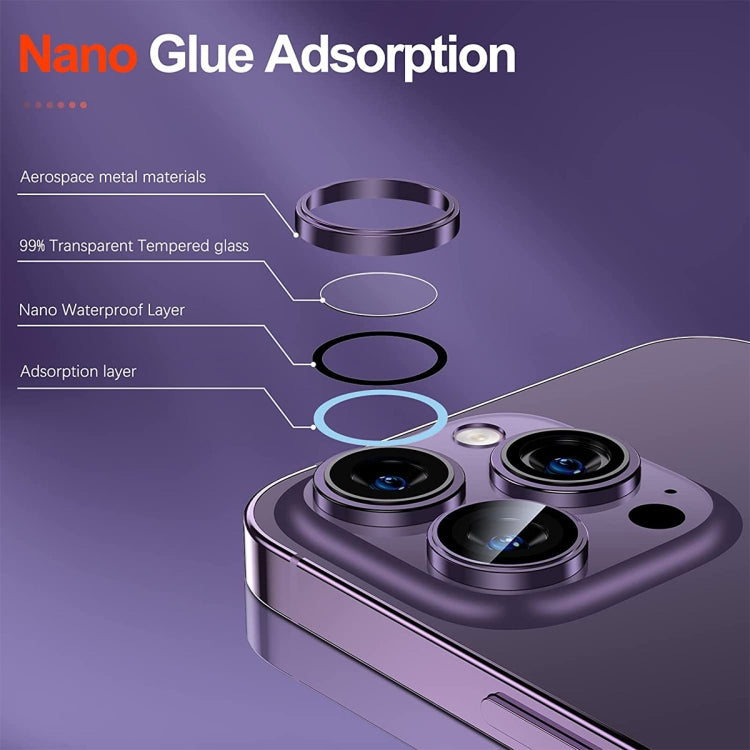 For iPhone 14 Pro / 14 Pro Max ENKAY AR Anti-reflection Camera Lens Glass Full Film(Black) - free shipping - PMC TechLife - Order now!