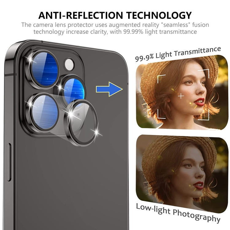 For iPhone 14 Pro / 14 Pro Max ENKAY AR Anti-reflection Camera Lens Glass Full Film(Black) - free shipping - PMC TechLife - Order now!