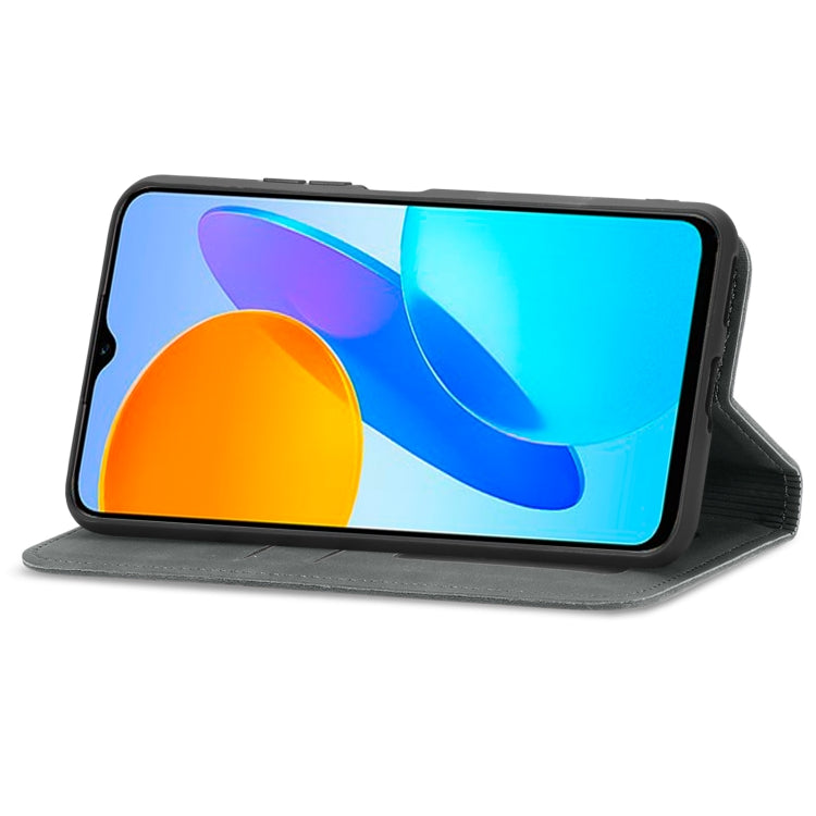 For Honor X6 Retro Skin Feel Magnetic Flip Leather Phone Case(Gray) - free shipping - PMC TechLife - Order now!