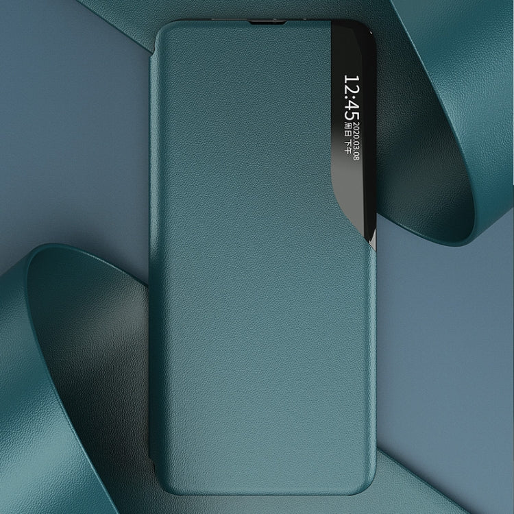 For Xiaomi Redmi 12C Side Display Adsorption Leather Phone Case(Blue) - free shipping - PMC TechLife - Order now!