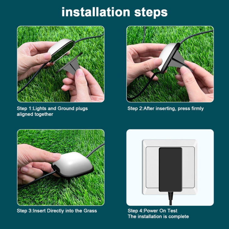 CP01 Outdoor WIFI Smart APP Control Garden Lamp Music Sync Outdoor Ground Lights(US Plug) - Buried Lights by PMC TechLife | Online Shopping South Africa | PMC TechLife