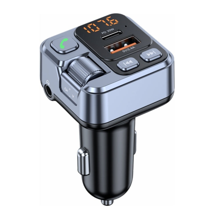 T16 MP3 Player Fast Charger Wireless Bluetooth 5.1 FM Transmitter Hands Free Car Kit - Bluetooth Car Kits by PMC TechLife | Online Shopping South Africa | PMC TechLife
